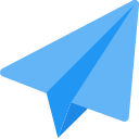 Paper plane message launch clip-art